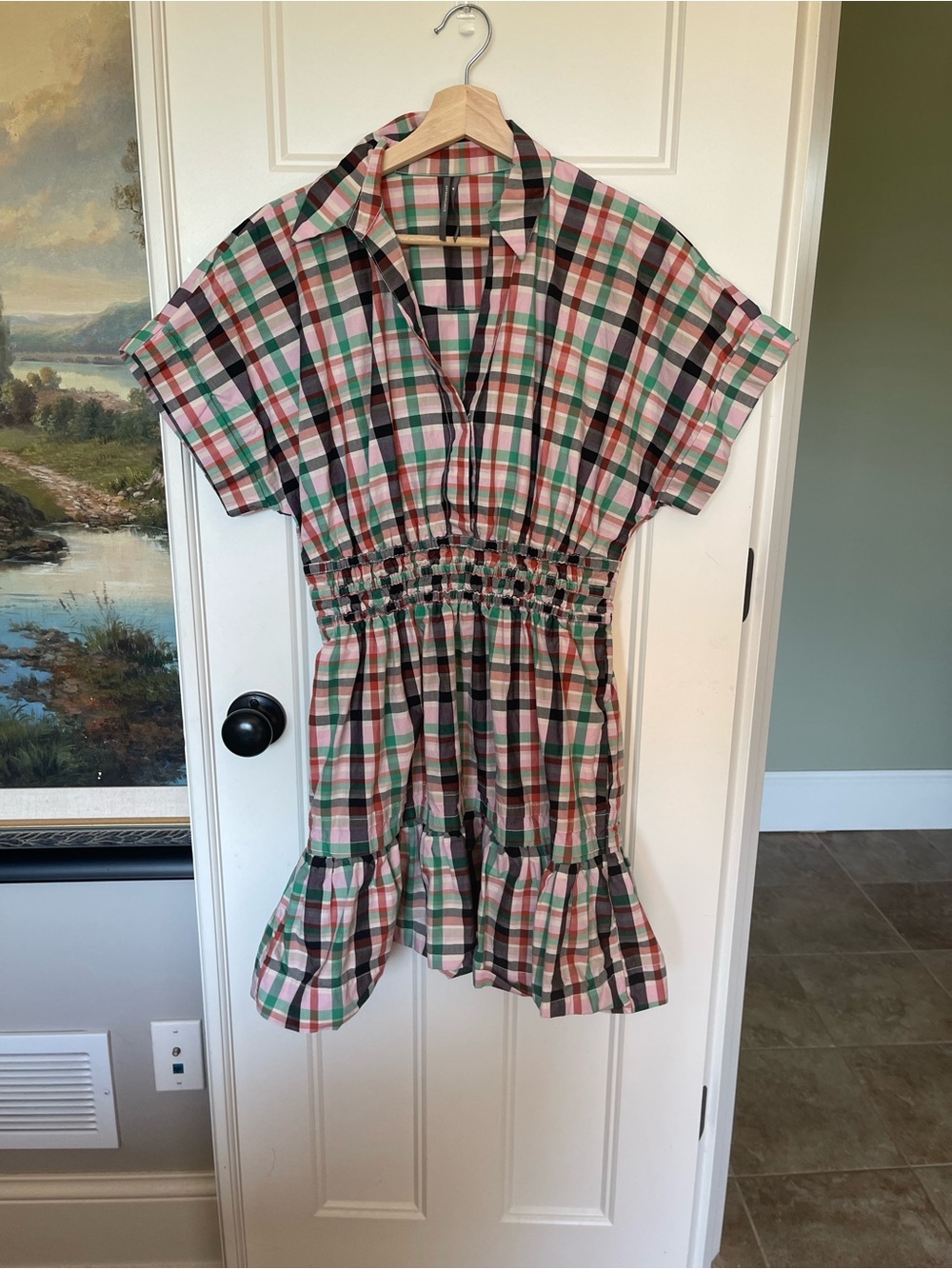 Anthropologie The Somerset Plaid Mini Dress - Picture 4 of 6
